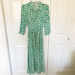 GOA Paris green floral Dress